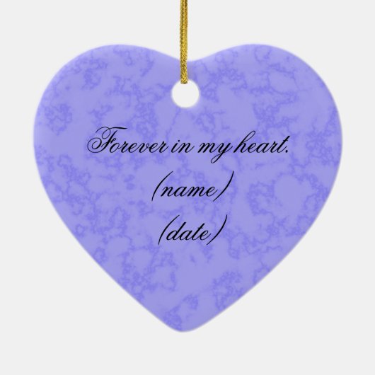 Memorial Photo Ornament (Achterkant)