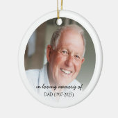 Memorial Photo Ornament met QR-code (Links)