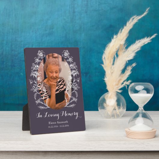 Memorial Photo Plaque  Illustratiefloer Fotoplaat (Zijkant)