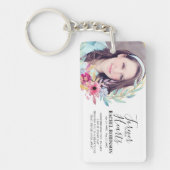 Memorial Photo Plaque | Lijst van de waterloor Sleutelhanger (Voorkant)