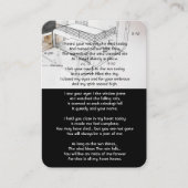 Memorial Photo Prayer Architecture Architect Visitekaartje (Voorkant)