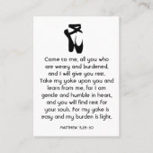 Memorial Photo Prayer Ballet Slippers Dancer Visitekaartje (Voorkant)