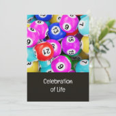 Memorial Photo Prayer Bingo Game Kaart (Staand voorkant)