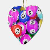 Memorial Photo Prayer Bingo Game Keramisch Ornament (Links)