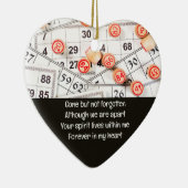 Memorial Photo Prayer Bingo Game Keramisch Ornament (Rechts)