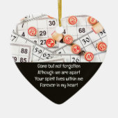 Memorial Photo Prayer Bingo Game Keramisch Ornament (Voorkant)