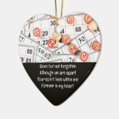 Memorial Photo Prayer Bingo Game Keramisch Ornament (Links)