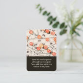 Memorial Photo Prayer Bingo Game Visitekaartje (Staand voorkant)