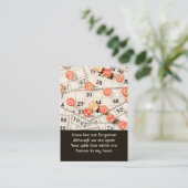 Memorial Photo Prayer Bingo Game Visitekaartje (Staand voorkant)