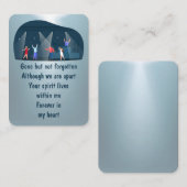 Memorial Photo Prayer Dance Theater Performance Ar Visitekaartje (Voorkant / Achterkant)