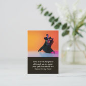 Memorial Photo Prayer Dancer Dancer Danser Danser Visitekaartje (Staand voorkant)