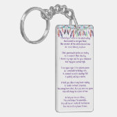 Memorial Photo Prayer Feathers Boho Tribal Native Sleutelhanger (Voorkant Links)