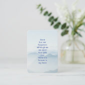 Memorial Photo Prayer Fog Smoky Mountains Visitekaartje (Staand voorkant)