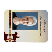 Memorial Photo Prayer Horse Back Riding Magneet (Horizontaal)