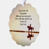 Memorial Photo Prayer Horse Back Riding Ornament Kaart (Links)
