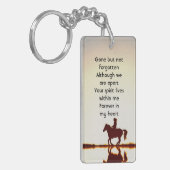 Memorial Photo Prayer Horse Back Riding Sleutelhanger (Voorkant Links)