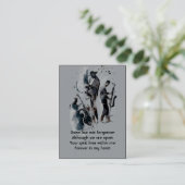 Memorial Photo Prayer Jazz Band Muziek Visitekaartje (Staand voorkant)