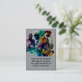 Memorial Photo Prayer Jazz Band Muziek Visitekaartje (Staand voorkant)