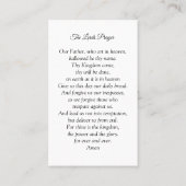 Memorial Photo Prayer Kaart | De gebeden van de He Visitekaartje (Achterkant)