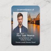 Memorial Photo Prayer Keulen Kathedraal Duitsland Visitekaartje (Achterkant)