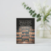 Memorial Photo Prayer Library Books Reading Visitekaartje (Staand voorkant)
