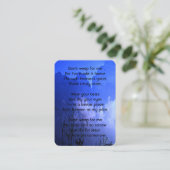 Memorial Photo Prayer Motorcycle Biker Christelijk Visitekaartje (Staand voorkant)