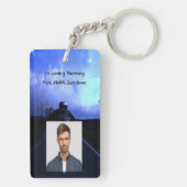 Memorial Photo Prayer Motorcycle Biker Sleutelhanger (achterkant)