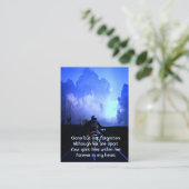 Memorial Photo Prayer Motorcycle Biker Visitekaartje (Staand voorkant)