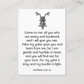 Memorial Photo Prayer Motorcycle Biker Visitekaartje (Voorkant)