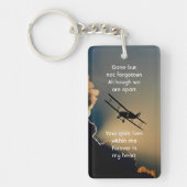 Memorial Photo Prayer Pilot Airplane Flying Sleutelhanger (Voorkant)
