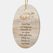 Memorial Photo Prayer Sandy Beach Zee Turtle Keramisch Ornament (Links)