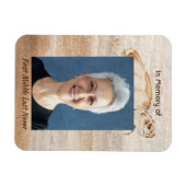 Memorial Photo Prayer Sandy Beach Zee Turtle Magneet (Horizontaal)