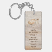 Memorial Photo Prayer Sandy Beach Zee Turtle Sleutelhanger (Voorkant Links)