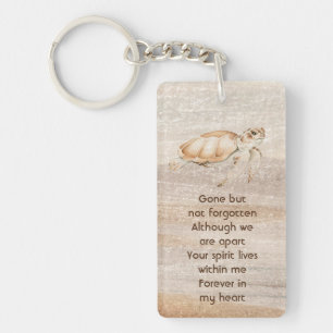 Memorial Photo Prayer Sandy Beach Zee Turtle Sleutelhanger