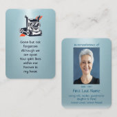 Memorial Photo Prayer Semi-Truck Tractor Visitekaartje (Voorkant / Achterkant)