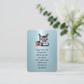 Memorial Photo Prayer Semi-Truck Tractor Visitekaartje (Staand voorkant)