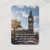 Memorial Photo Prayer Tower of London Britain Visitekaartje (Voorkant)