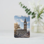Memorial Photo Prayer Tower of London Britain Visitekaartje (Staand voorkant)