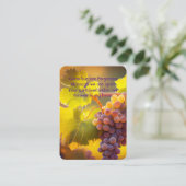 Memorial Photo Prayer Vineyard Winery Wine Busines Visitekaartje (Staand voorkant)