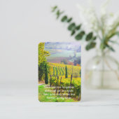 Memorial Photo Prayer Vineyard Winery Wine Visitekaartje (Staand voorkant)