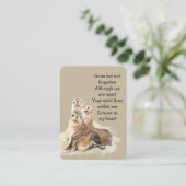 Memorial Photo Prayer Waterverf Seals Wildlife Visitekaartje (Staand voorkant)