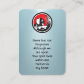 Memorial Photo Prayer Welder Welder Welding Visitekaartje (Voorkant)