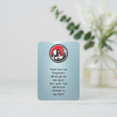 Memorial Photo Prayer Welder Welder Welding Visitekaartje (Staand voorkant)