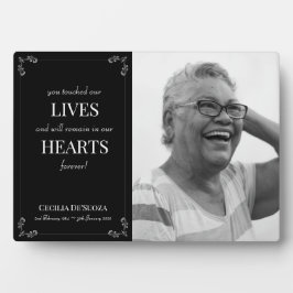 Memorial Photo Remembrance Plaque Fotoplaat