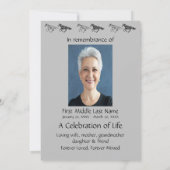 Memorial Photo Service Graphic Art Horses Kaart (Achterkant)
