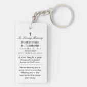 Memorial Photo Sleutelhanger - Herinnering aan u (achterkant)