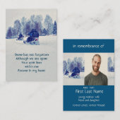 Memorial Photo Snowmobile Snowmobiers Winter Visitekaartje (Voorkant / Achterkant)