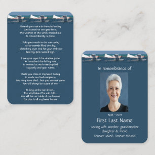 Memorial Photo Struik Airplane Keepomwille Pilot Visitekaartje