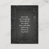 Memorial Photo Teacher Instructor Blackboard Visitekaartje (Voorkant)