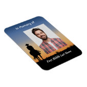 Memorial Photo Western Horse Back Riding Magneet (Rechterzijde)